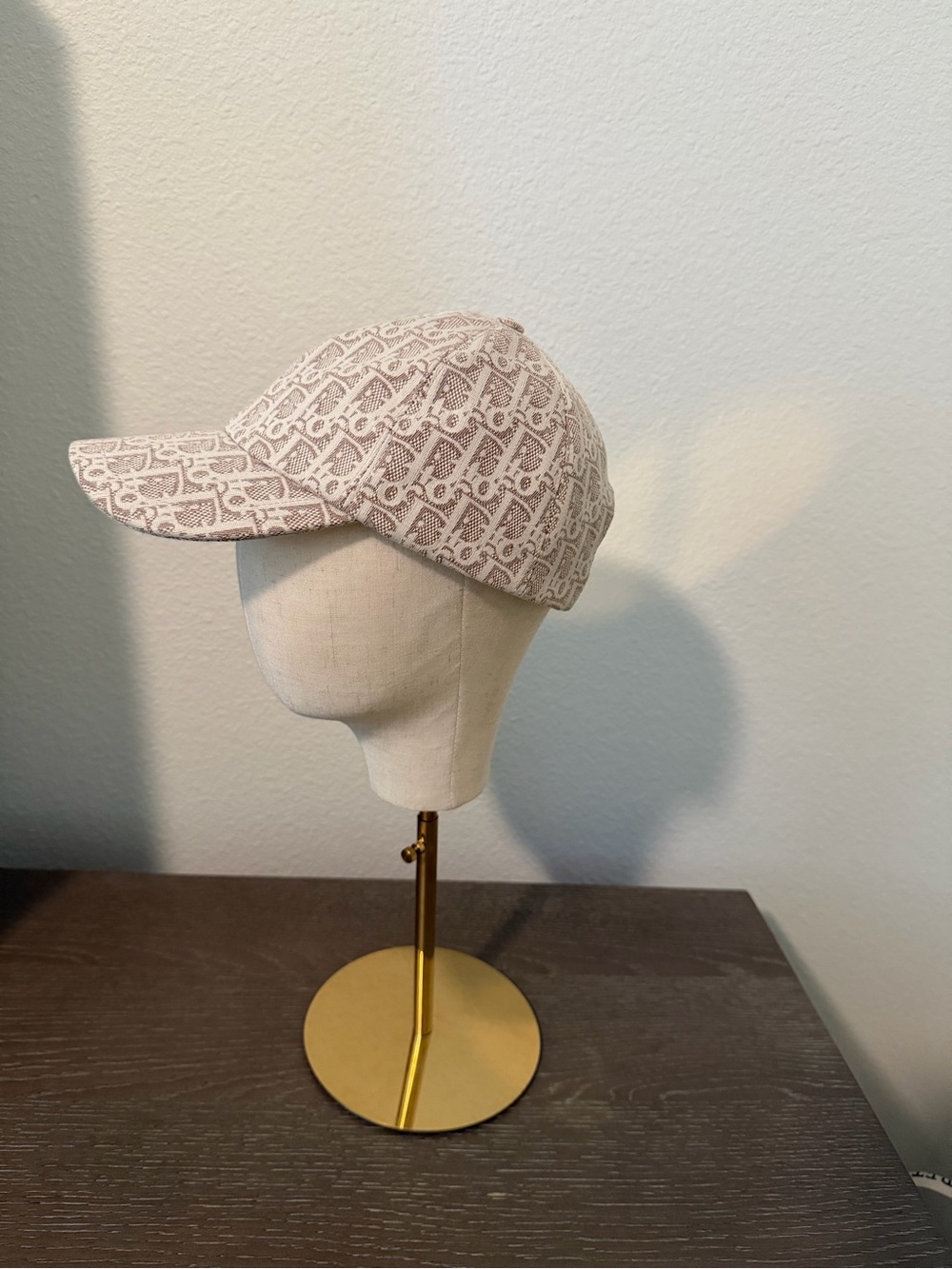 Dior Beige Monogram Baseball Cap